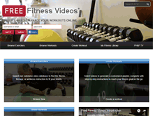 Tablet Screenshot of freefitnessvideos.com